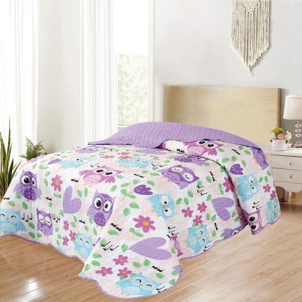 Κουβερλί Παιδικό Μονό 160x220 Adam Home 2020