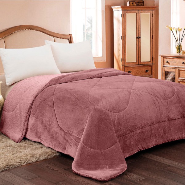 Κουβερτοπάπλωμα Μονό 160x220 AdamHome 809 Opal Rose