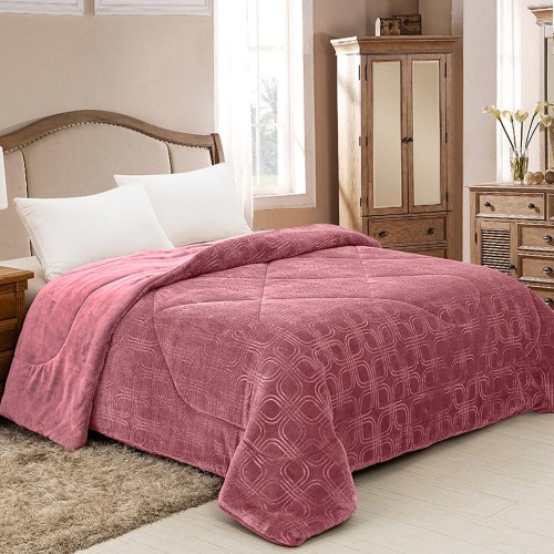 Κουβερτοπάπλωμα Υπέρδιπλο 220x240 AdamHome 811 Opal Rose