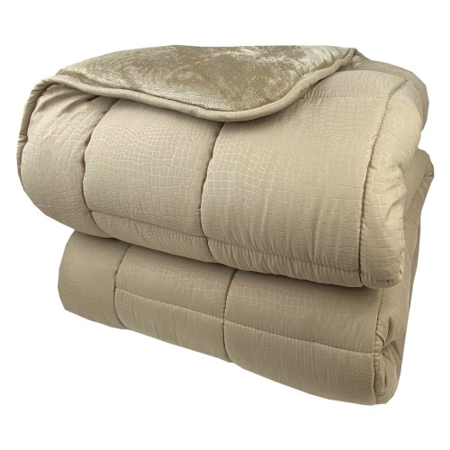 Κουβερτοπάπλωμα Μονό 160x220 Astron Beige