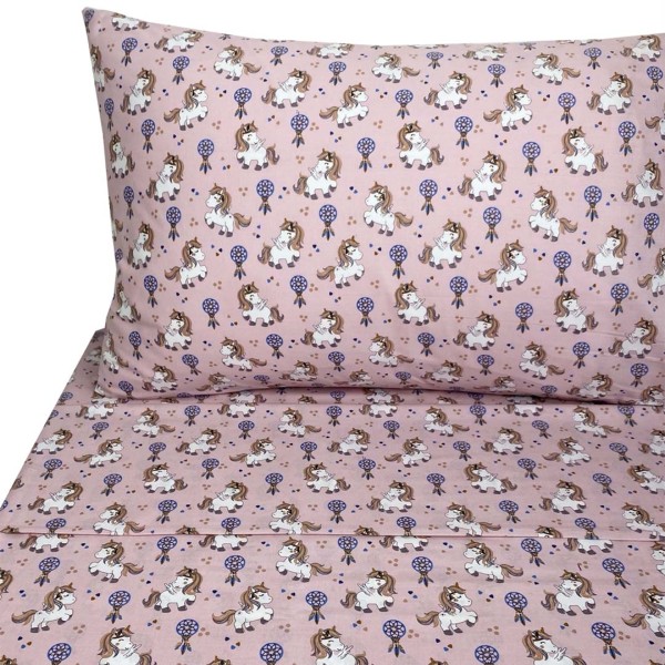 Σετ Σεντόνια Μονά 170x260 Astron Boho Unicorn 