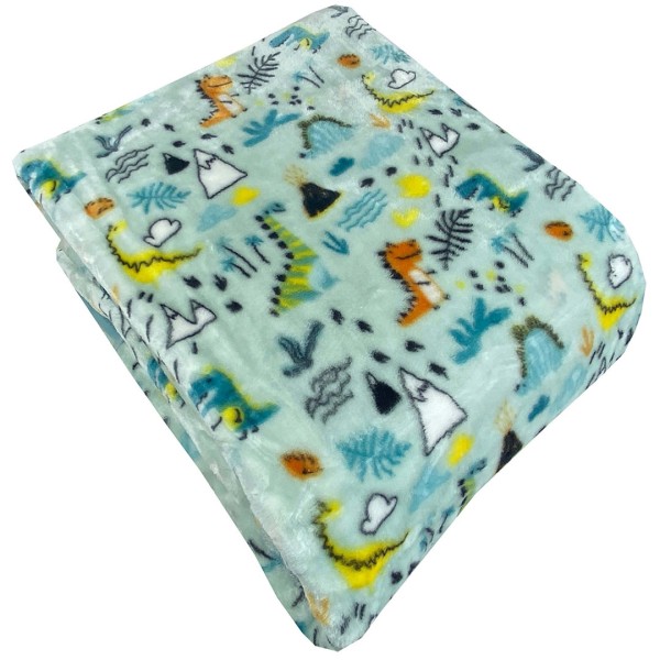 Παιδική Κουβέρτα Βελουτέ Μονή 160×220 Dino 