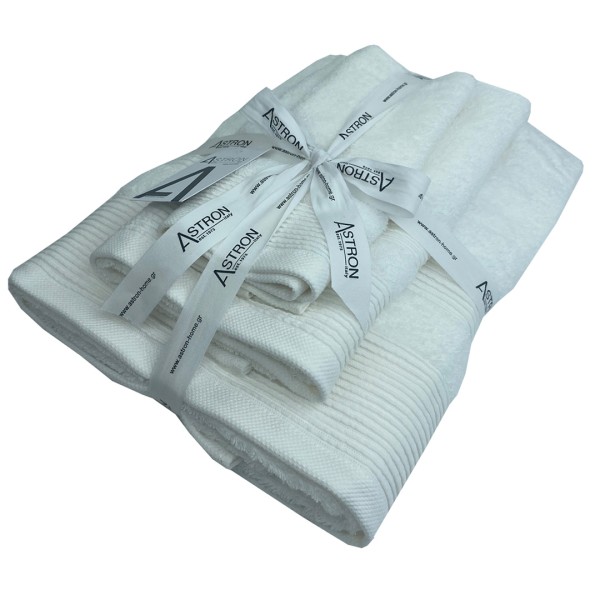 Πετσέτες μπάνιου 3 τμχ Astron White