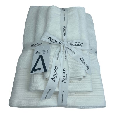 Πετσέτες μπάνιου 3 τμχ Astron White