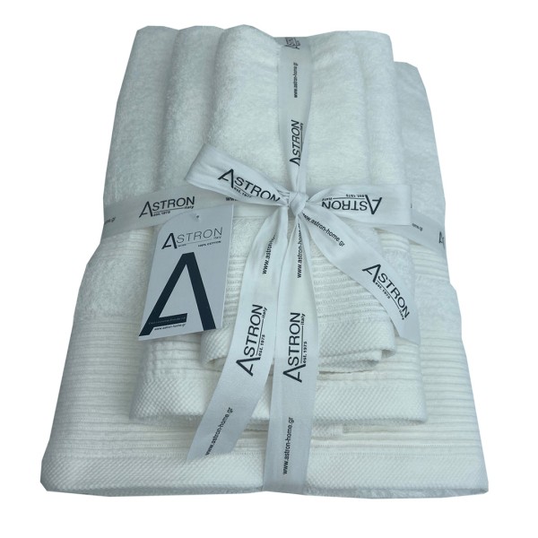 Πετσέτες μπάνιου 3 τμχ Astron White