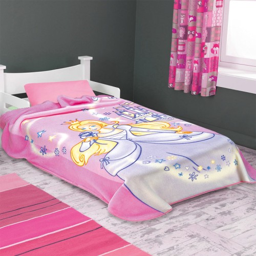 Κουβέρτα βελουτέ ημίδιπλη 160x220 Princess Ster 200