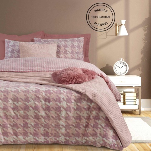 Σετ σεντόνια φανελένια μονά 170x260 Das Home Happy Line 9524