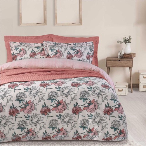 Σετ σεντόνια υπέρδιπλα 240x260 Das Home Happy Line 9556
