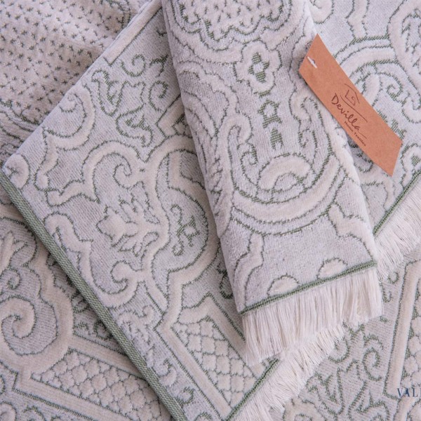 Πετσέτες μπάνιου 3 τμχ DEVILLA TETA GREEN 30 70x140