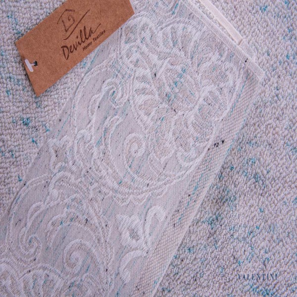 Πετσέτες μπάνιου 3 τμχ DEVILLA MATC GREEN 27 70x140