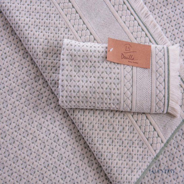 Πετσέτες μπάνιου 3 τμχ DEVILLA TETB GREEN 30 70x140