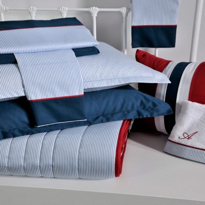 Σετ σεντόνια υπέρδιπλα 245x270 Down Town Stripe Blue S700