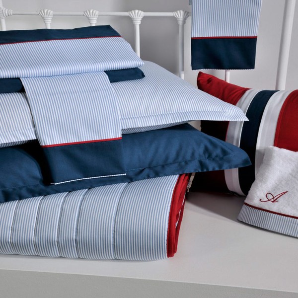 Σετ σεντόνια υπέρδιπλα 245x270 Down Town Stripe Blue S700