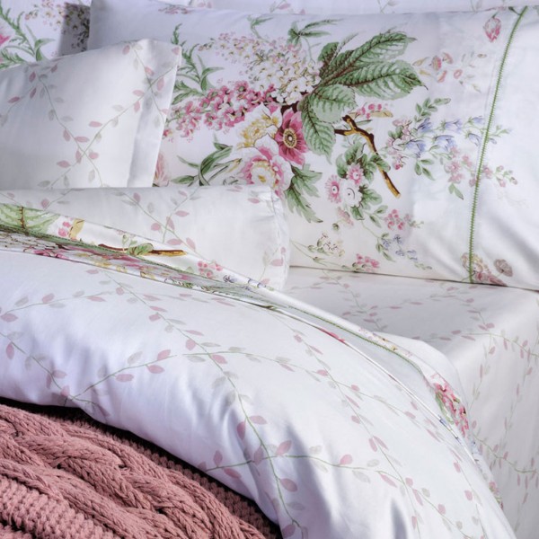 Σετ σεντόνια υπέρδιπλα 245x270 Down Town Bouquet Pink 849