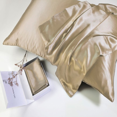 Μεταξωτή Μαξιλαροθήκη Φάκελος (50x76) Down Town Mulberry Silk Champagne