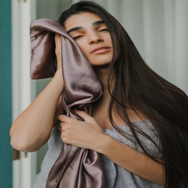 Μεταξωτή Μαξιλαροθήκη Φάκελος (50x76) Down Town Mulberry Silk Purple