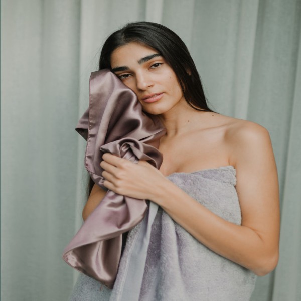 Μεταξωτή Μαξιλαροθήκη Φάκελος (50x76) Down Town Mulberry Silk Purple