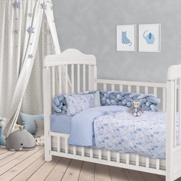 Σετ Σεντόνια Κούνιας Das Home Baby Fun Line 4810