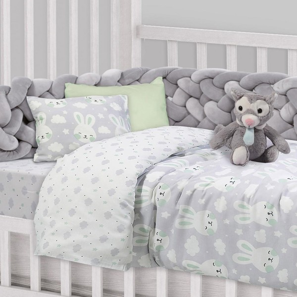 Σετ Σεντόνια Κούνιας Das Home Baby Fun Line 4823
