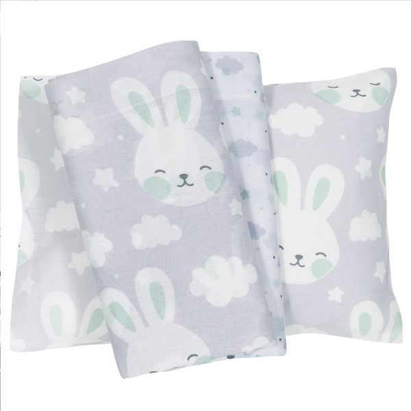 Σετ Σεντόνια Κούνιας Das Home Baby Fun Line 4823