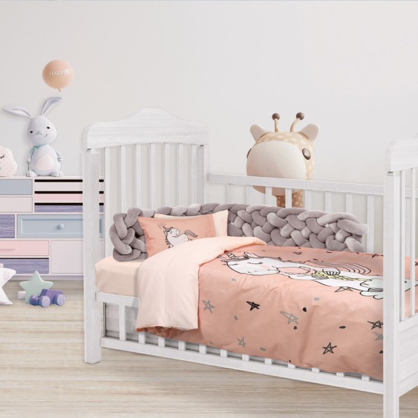 Σετ Σεντόνια Κούνιας Das Home Baby Smile Digital 4852