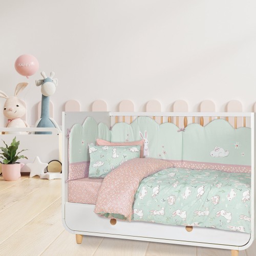 Σετ Σεντόνια Κούνιας Das Home Baby Fun Line 4867