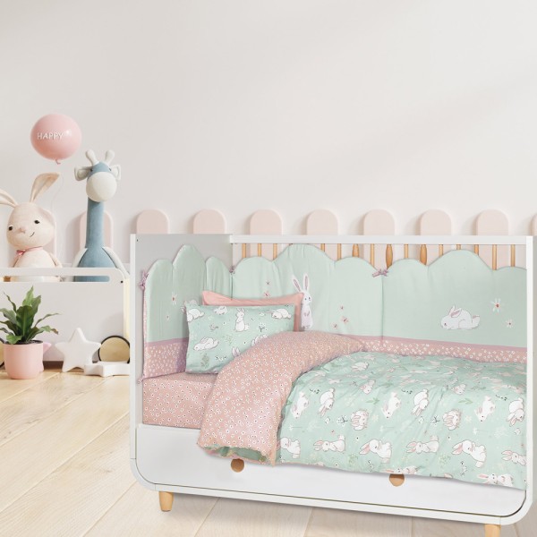 Σετ Σεντόνια Κούνιας Das Home Baby Fun Line 4867