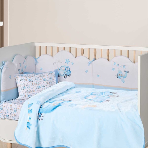 Σετ Σεντόνια Κούνιας Das Home Baby Fun Line 4918