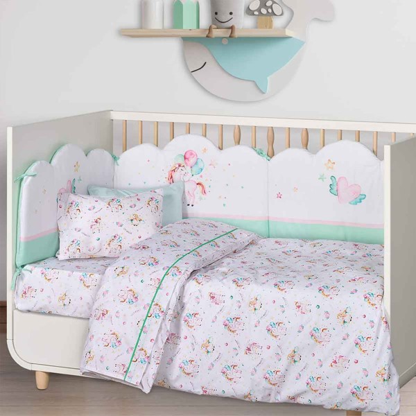 Σετ Σεντόνια Κούνιας Das Home Baby Fun Line 4919