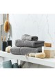 Πετσέτες μπάνιου 3 τμχ Luxury Style Γκρι 70x140
