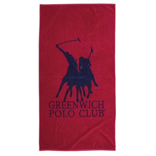 Πετσέτα Θαλάσσης (90x170) Greenwich Polo Club 3595 Red