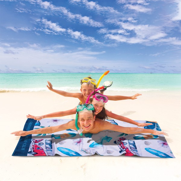 Παιδική Πετσέτα Θαλάσσης (70x140) Greenwich Polo Club 3717