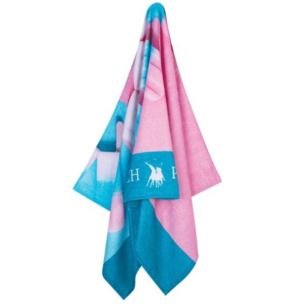 Παιδική Πετσέτα Θαλάσσης (70x140) Greenwich Polo Club 3721 Pink/Ciel