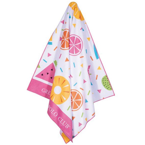 Παιδική Πετσέτα Θαλάσσης Microfiber (70x140) Greenwich Polo Club Junior 3757 Pink