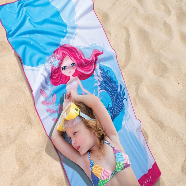 Παιδική Πετσέτα Θαλάσσης Microfiber (70x140) Greenwich Polo Club Junior 3759 Blue