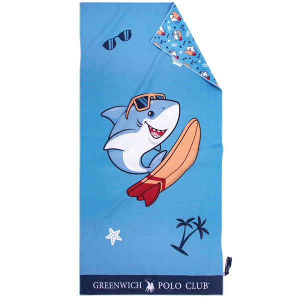 Παιδική Πετσέτα Θαλάσσης Microfiber (70x140) 2 Όψεων Greenwich Polo Club Junior 3881