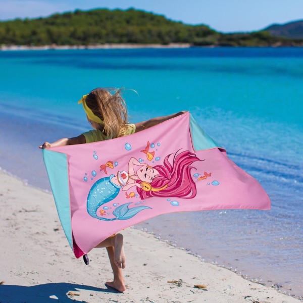 Παιδική Πετσέτα Θαλάσσης Microfiber (70x140) 2 Όψεων Greenwich Polo Club Junior 3883