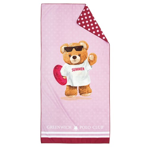 Παιδική Πετσέτα Θαλάσσης Microfiber (70x140) 2 Όψεων Greenwich Polo Club Junior 4039