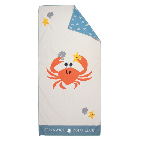 Παιδική Πετσέτα Θαλάσσης Microfiber (70x140) 2 Όψεων Greenwich Polo Club Junior 4080