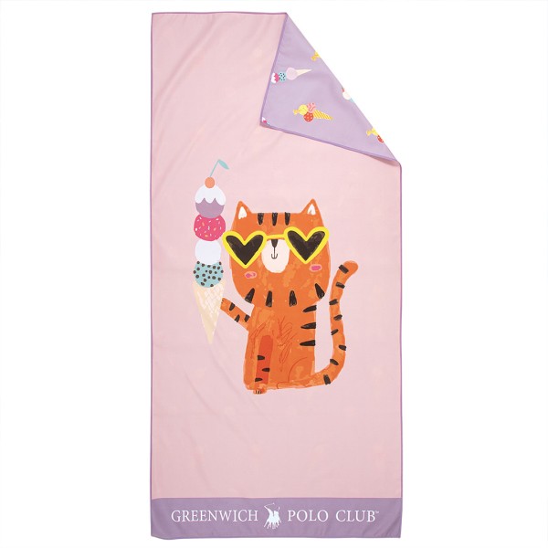 Παιδική Πετσέτα Θαλάσσης Microfiber (70x140) 2 Όψεων Greenwich Polo Club Junior 4082