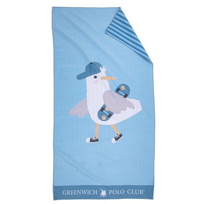 Παιδική Πετσέτα Θαλάσσης Microfiber 2 Όψεων (70x140) Greenwich Polo Club Junior 4177