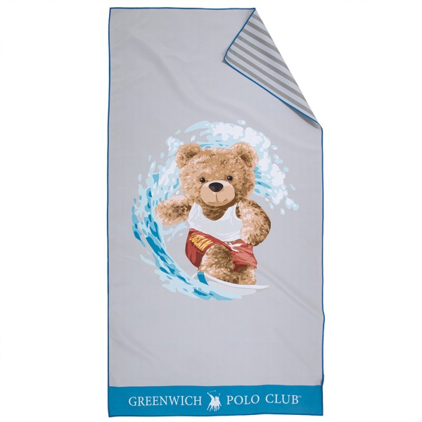 Παιδική Πετσέτα Θαλάσσης Microfiber 2 Όψεων (70x140) Greenwich Polo Club Junior 4179