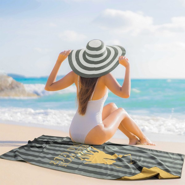 Πετσέτα Θαλάσσης Microfiber 2 Όψεων (80x170) Greenwich Polo Club Beach 5217