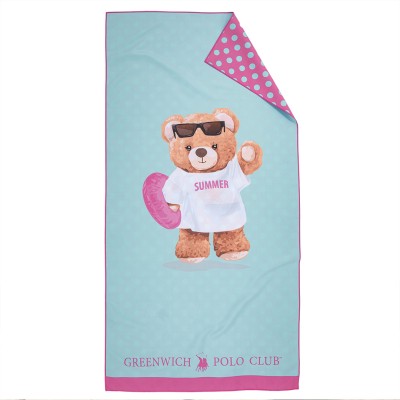 Παιδική Πετσέτα Θαλάσσης Microfiber 2 Όψεων (70x140) Greenwich Polo Club Junior 5223
