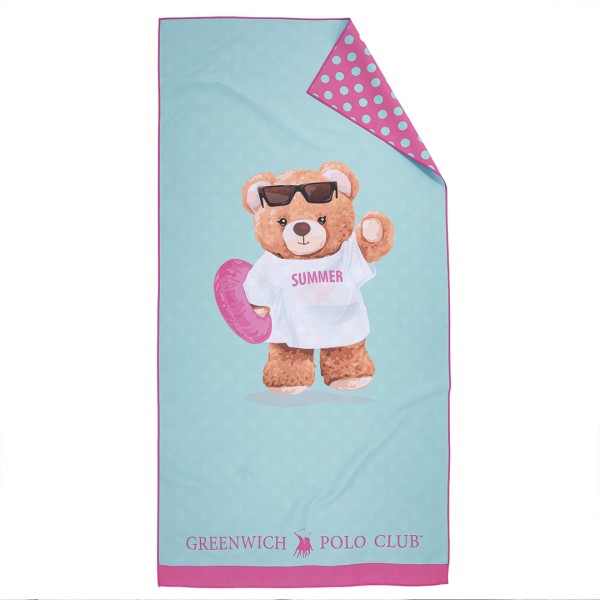Παιδική Πετσέτα Θαλάσσης Microfiber 2 Όψεων (70x140) Greenwich Polo Club Junior 5223