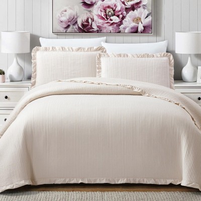 Κουβερλί King Size (Σετ 260x240+ΜΑΞΙΛΑΡΟΘΗΚΕΣ) Liolios Home Armony Beige