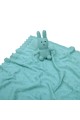 Κουβέρτα πλεκτή αγκαλιάς Liolios home Bunny Toy Aqua
