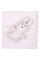 Κουβέρτα πλεκτή αγκαλιάς Liolios home Bunny Toy Ivory