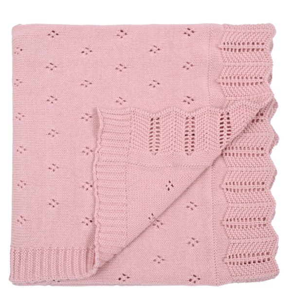 Κουβέρτα πλεκτή αγκαλιάς Liolios home Bunny Toy Pink