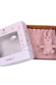 Κουβέρτα πλεκτή αγκαλιάς Liolios home Bunny Toy Pink